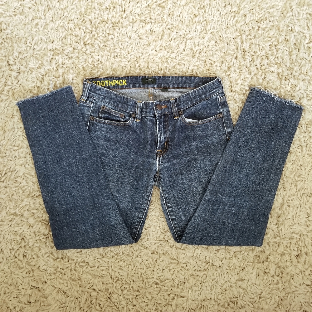 J.CREW TOOTHPICK ANKLE JEANS